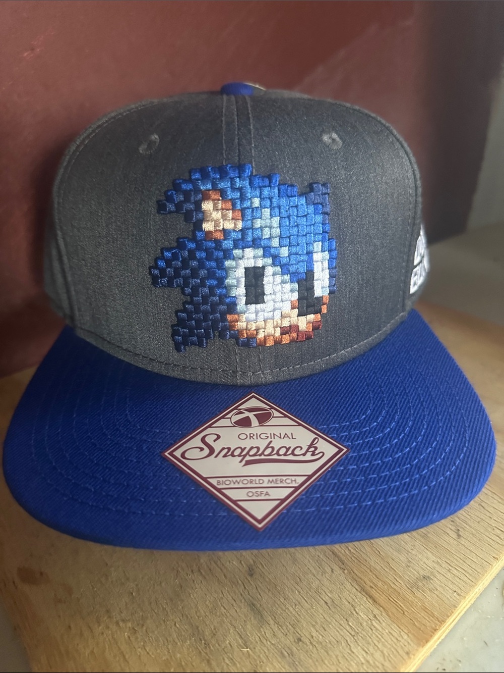Sega Sonic the hedgehog gamer snapback hat retro video games cap nwt
